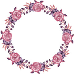 watercolor floral tracing minimal style 