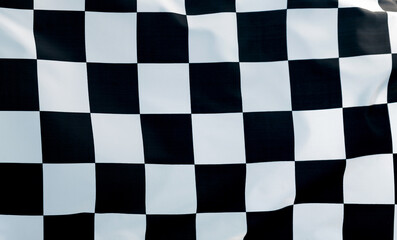 Fototapeta premium Close up of checkered flag background