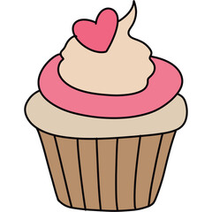 Cupcake strawberry 