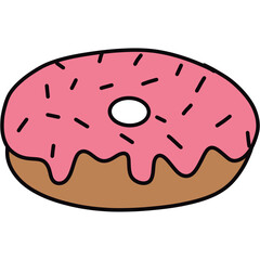 donut isolated on white