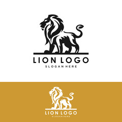 Lion Logo Classic Vector stock vector
