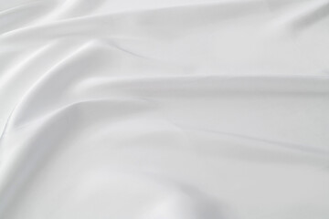 Fototapeta na wymiar Close up of white silk background