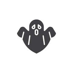 Flying ghost vector icon