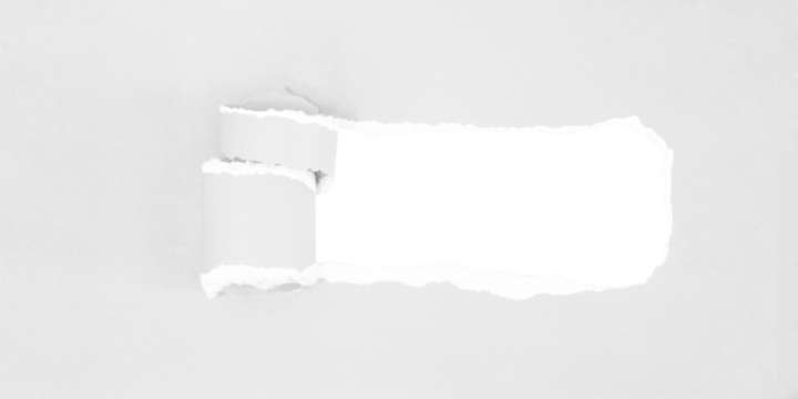 torn paper background , copy space for creative advertising text with transparent png file