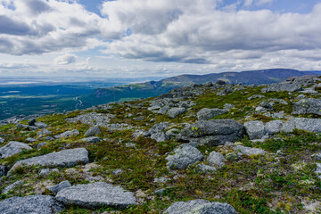 Khibiny Mountains. Ski resort- Arctic region of Russia is a popular hiking trail