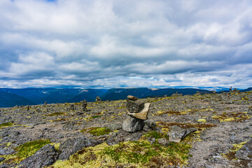 Khibiny Mountains. Ski resort- Arctic region of Russia is a popular hiking trail