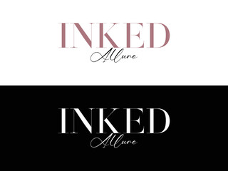 Inked Ailure logo design vector template.eps