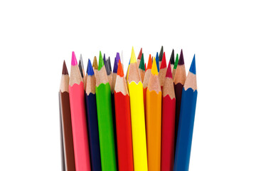 Group of coloured pencils