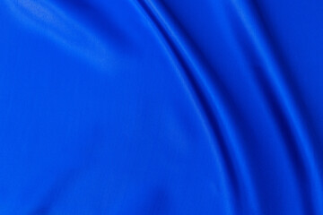 Close up of dark blue silk background