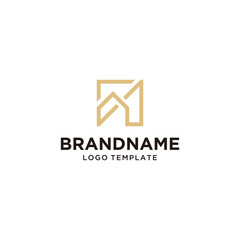 Fototapeta premium Geomatric Logo Real Estate Minimalist Elegant