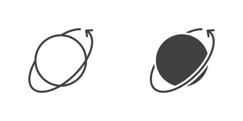 Worldwide icon, line and glyph version © alekseyvanin