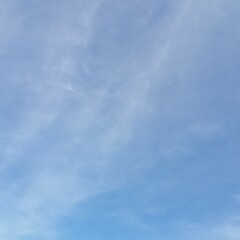 sky space with white clouds in sunny day