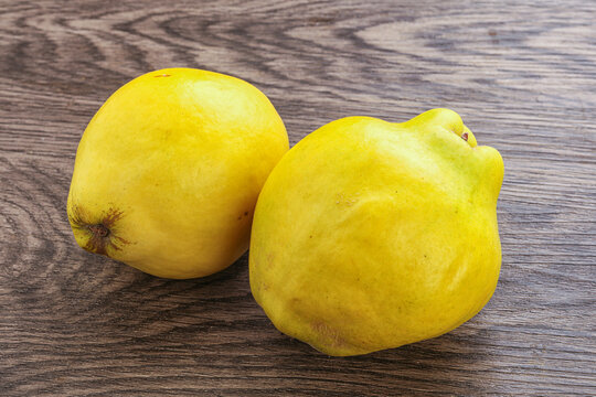 Fresh Ripe Yellow Quince Fruit