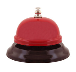 red ring bell isolated on transparent background png file