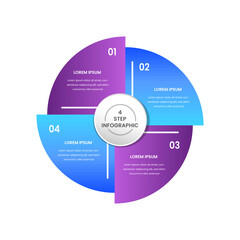 bussines circle chart template for presentation