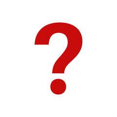 Question mark icon on transparent background - PNG format.