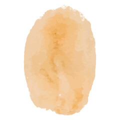 coffee stain of fingerprint on transparent background - PNG format.