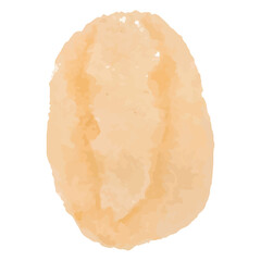 coffee stain of fingerprint on transparent background - PNG format.