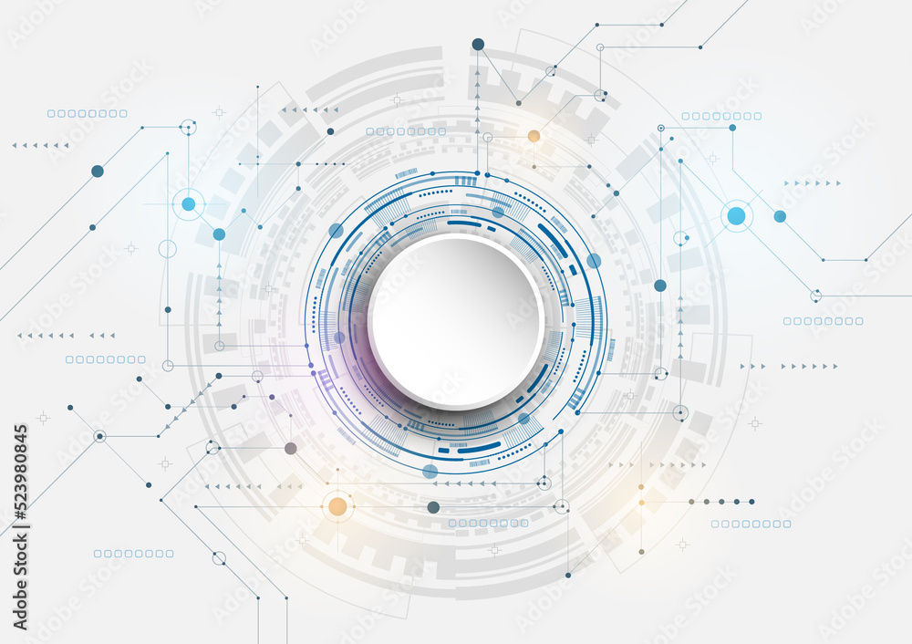 Aufkleber high tech digital connection technology background communication high tech concept