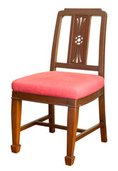 fabric chair isolated with clipping path