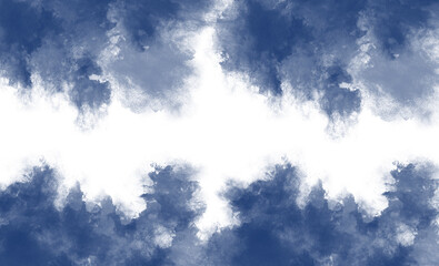 Blue and white ink effect background