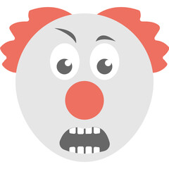 Grimacing Clown