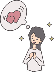 好きな人を想う女性

