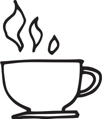 coffee line drawing