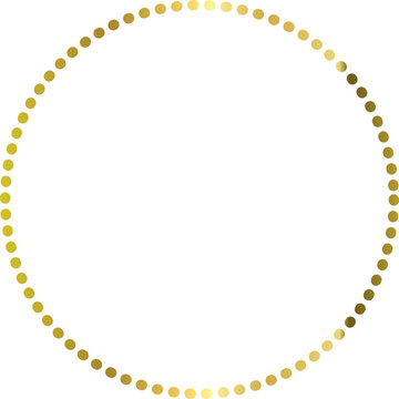 recommend clip art: Abstract shapes in art deco style. gold dot circle , gold circle