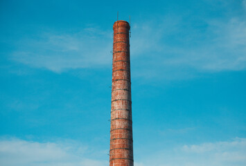 Chimney of a factory. 