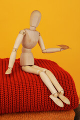 Concept of autumn clothes, autumn season wardrobe