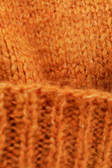 Sweater on whole background, close up and selective focus