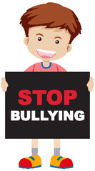 Stop bullying concept vector