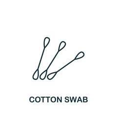 Cotton Swab icon. Line simple icon for templates, web design and infographics