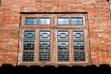 Wooden window of ancient Chinese building