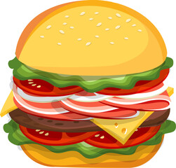Burger sandwich bread bun, Fast food menu. Hamburger, cheeseburger, Hotdog