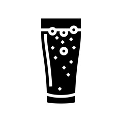 soda beverage drink glyph icon vector. soda beverage drink sign. isolated symbol illustration