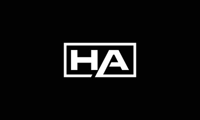  AH ,HA ,A ,H abstract letters logo monogram 
