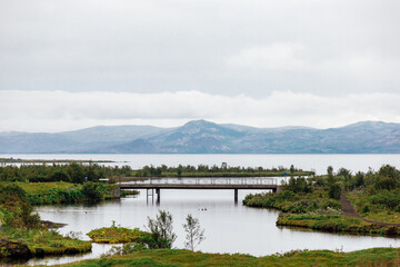Obraz premium Icelandic plains and swamp