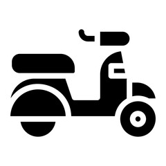 scooter glyph icon