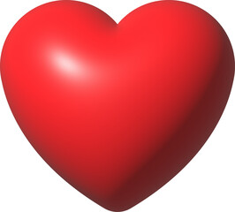 Shiny 3d heart. Valentine romantic background