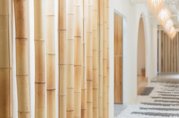 Close up of local design of interior space