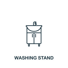 Washing Stand icon. Line simple Interior Furniture icon for templates, web design and infographics