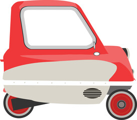 little car illustration style