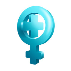 Obraz premium Women health 3D logo template