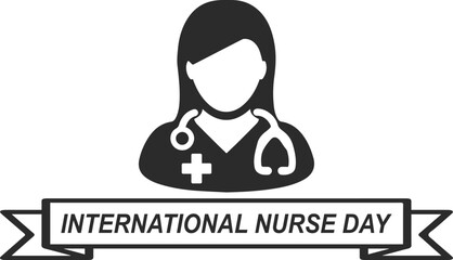 International nurse day symbol vector