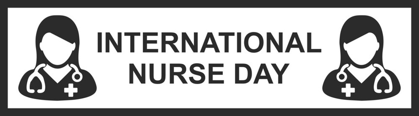 International nurse day celebration symbol vector