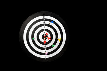 Target with group of darts