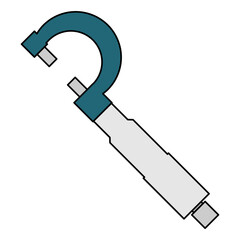 Micrometer gauge filled vector