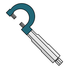 Micrometer screw gauge filled icon 